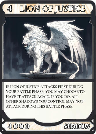 Lion of Justice card