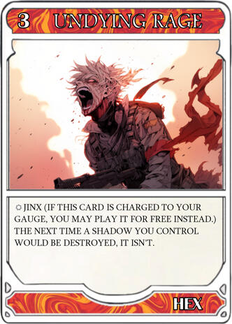 Undying Rage card