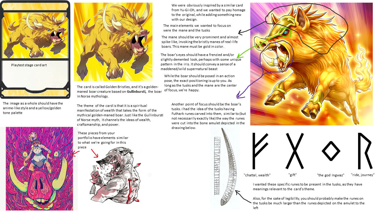 Golden Bristles Moodboard Golden Bristles Moodboard
